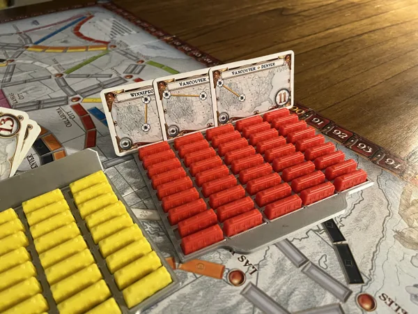 Ticket to Ride organizer for game play