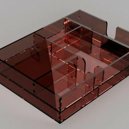 Under falling skies board game insert (STL and Laser cut)