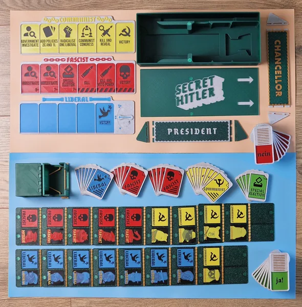 Secret Hitler Deluxe – Board Game and Communists Expansion