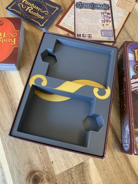 Fantasy Realms & Cursed Hoard Expansion Board Game Box Insert