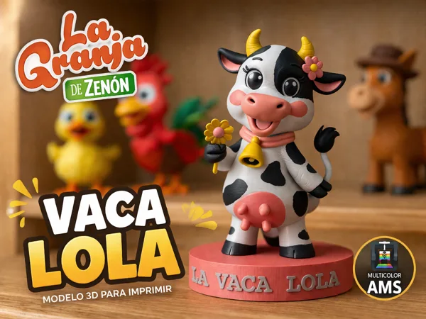La Vaca Lola  Multicolor AMS  La Granja de Zenón