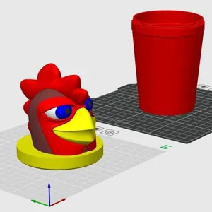 La Granja de Zenon rooster Bartolito Milkshake Glass
