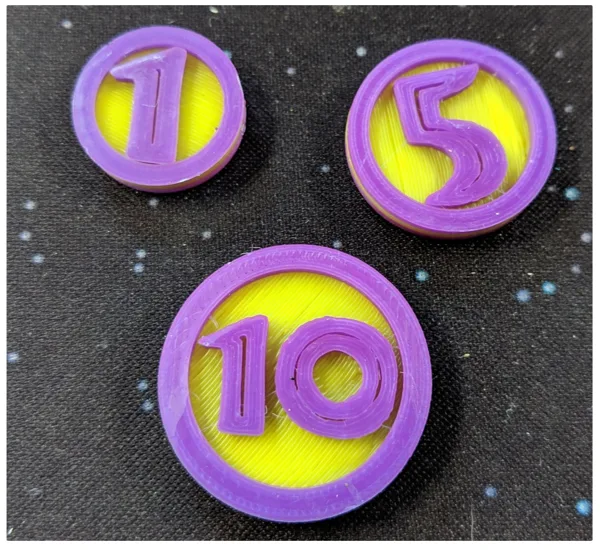 Dinosaur Island Board Game Coins