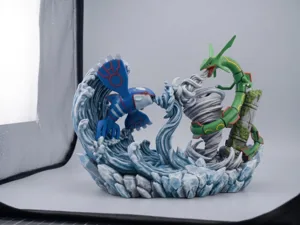Kyogre vs Rayquaza Legendary Clash Diorama