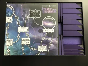 Tyrants of the Underdark first edition - insert for base game with expansion - cards are sleeved