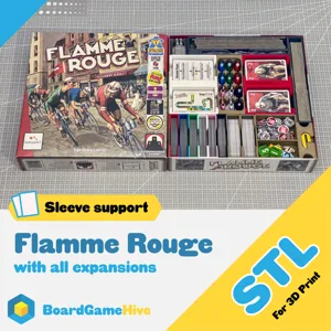 Flamme Rouge Insert STL: All Expansions Organizer (Digital File)
