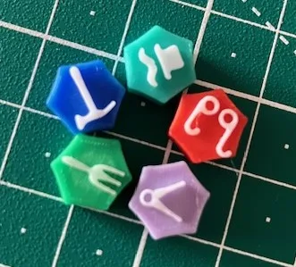 Anno 1800 board game tokens
