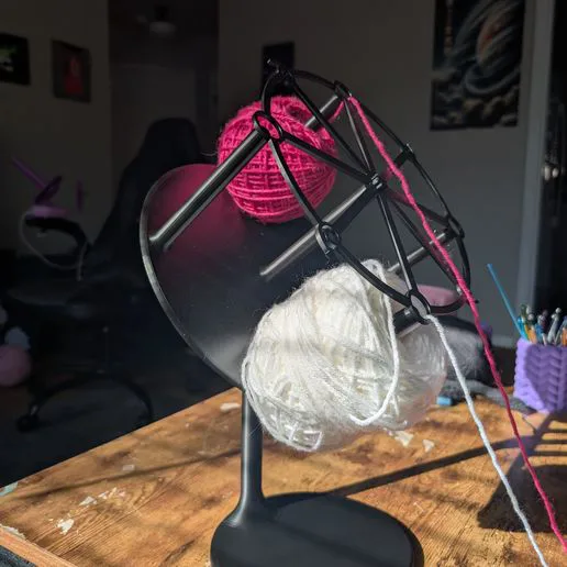 Spinning Yarn Holder Carousel | Tangle-Free Crochet & Tapestry Organizer