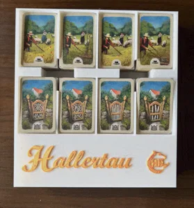 Hallertau Board Game Organizer | Insert | Premium Storage Solution - SLEEVED Version - STL file for 3D Printing