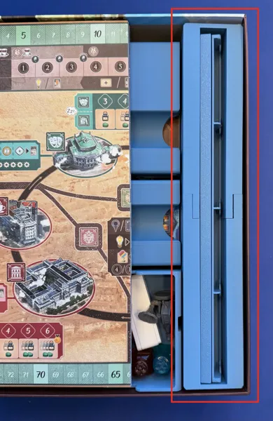 Alternate storage for js500's Unconscious Mind insert to hold Locaton Rails w/o playmat.