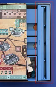 Alternate storage for js500's Unconscious Mind insert to hold Locaton Rails w/o playmat.