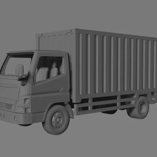 Mitsubishi Fuso Canter FE 1:64 Scale Steel Cargo Box Truck – Indonesia Spec