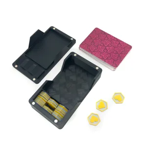Magnetic Box with Coins Compartment for Playing Card Deck - Love Letter Card Game Custom Version