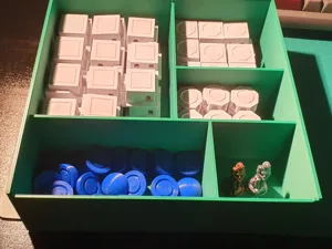 Santorini Board Game Box (modified with compartments)