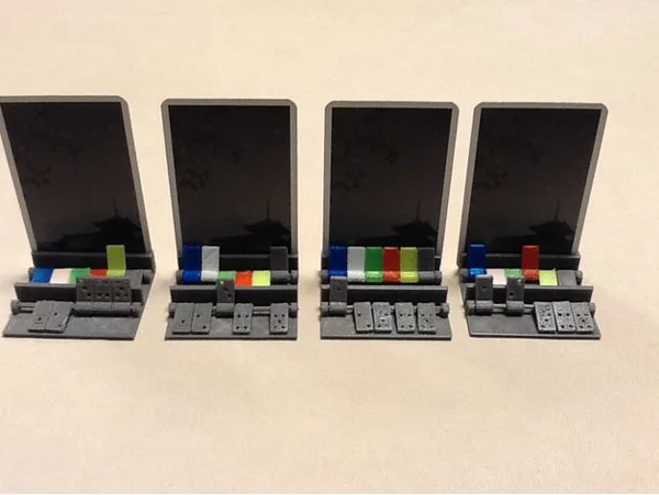 Hanabi card holder and marker
