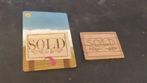 Viticulture "Sold" Sign Card Replacement