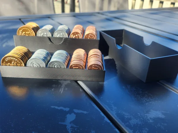 Viticulture Lira Metal Coins Organizer