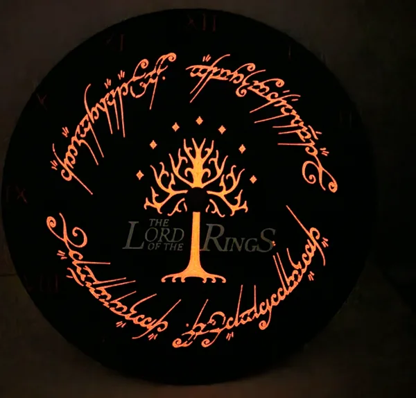 The Lord Of The Rings Clock