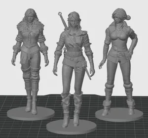 The Witcher 3: Ciri, Yennefer, and Triss