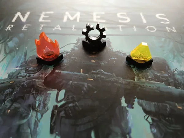 Nemesis retaliation token standee fire noise malf.