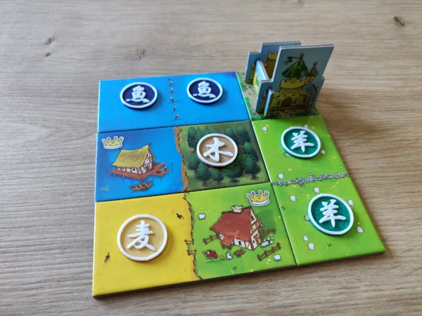 Kanji token for Kingdomino the Court