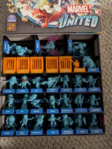 Marvel United Season 3 - One piece trays and modified pet cages for Multiverse