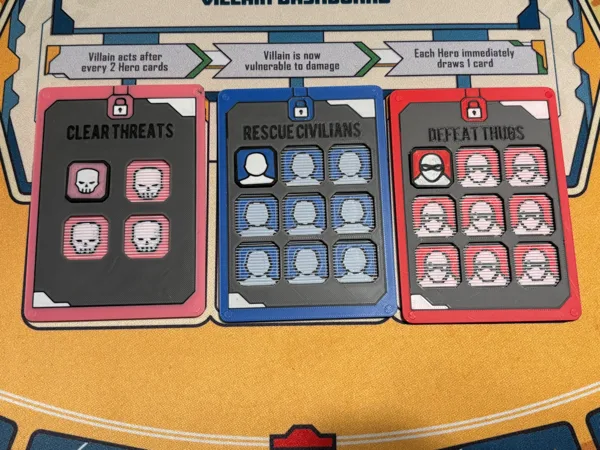 Marvel United (dual layered) Mission Cards