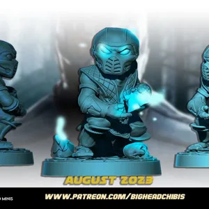 sub zero mortal kombat chibi chibi marvel united style