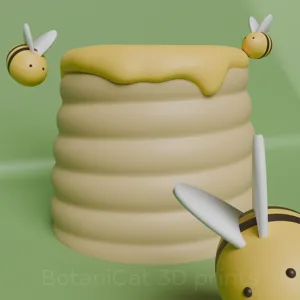 Planter / Pencil Holder: Honey HIve