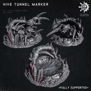 Hive Tunnel & Burrow Marker - Subterranean / Kill Team