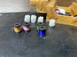 Rococo Lace and Thread Tokens