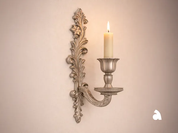 Classic Rococo Wall Candle Holder