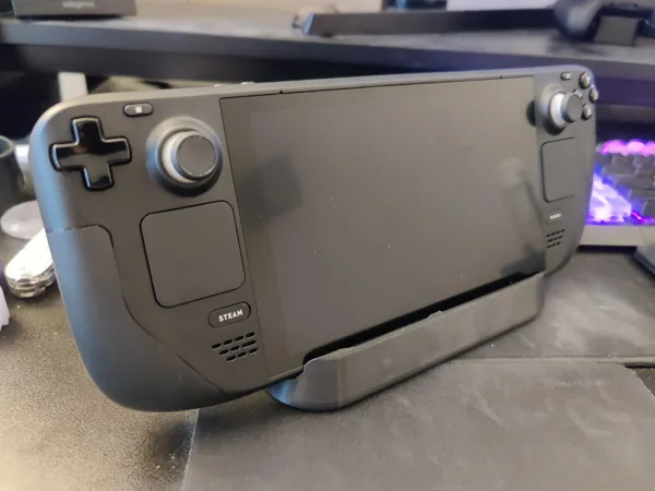 Slightly Larger Steam Deck USB-C Charger Cradle with built in stand (USA)