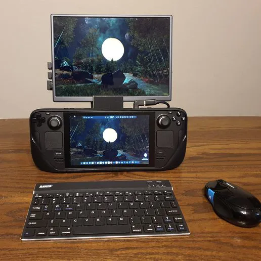 Portable Monitor Mount for Steam Deck in JSAUX Modcase
