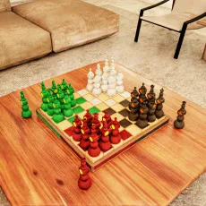 Four Seasons Chess Board Game