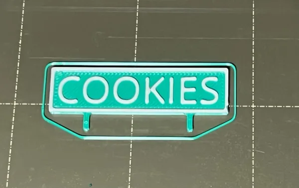For Sale Sign Cookie Business Card Holder