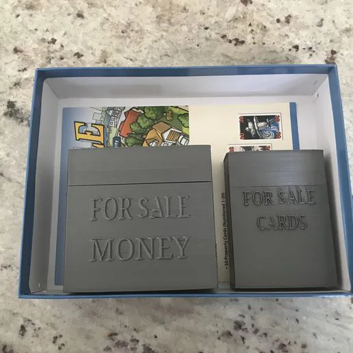 For Sale Card Game Money and Card Holder