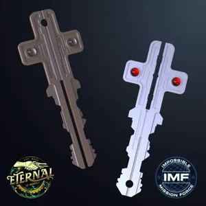 DEAD RECKONING CRUCIFORM KEY (MOVIE ACCURATE) - MISSION IMPOSSIBLE - ETERNAL