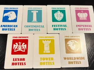 Acquire - Replacement Stock Certificate Game Cards