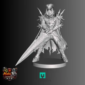 👑 Igris Chibi Hero + Arcadia Quest Cards – STL Miniature 👑