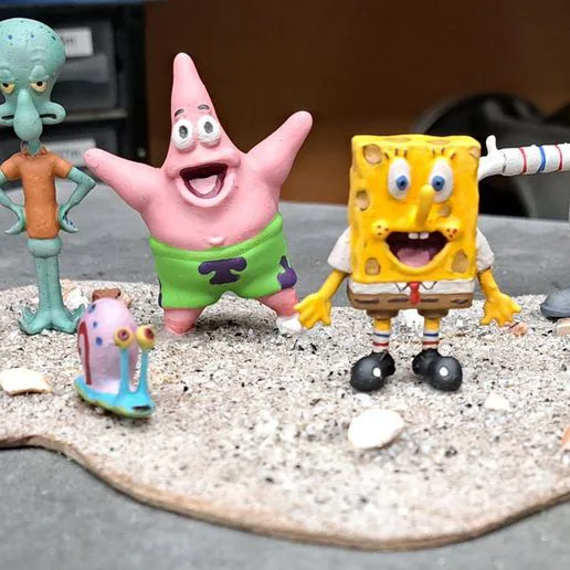Spongebob and the gang
