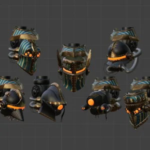[Tabletop Minis - FREE & presupported] KNIGHTS OF ORDER HEADS Addon Pack for Imperial Questing Space Knight