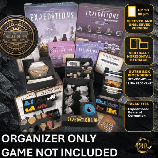 Expeditions: a Scythe Sequel - STL Files to 3D print your insert