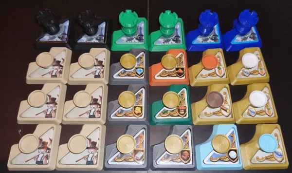 Bunny Kingdom Cardboard Corner Tokens