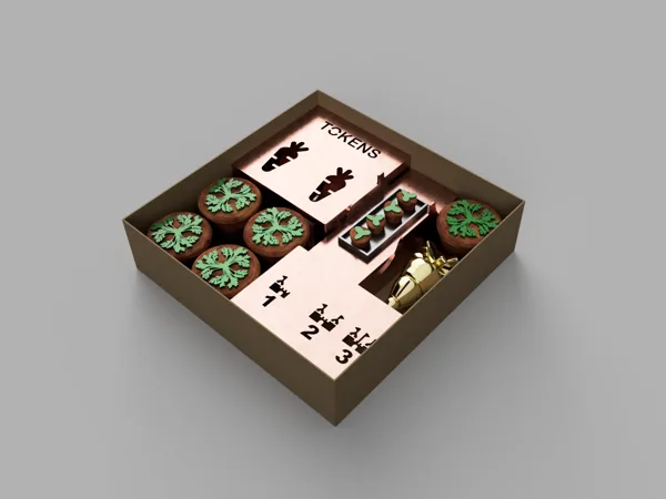 Bunny Kingdom Insert/Organiser with Golden Carrots
