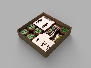 Bunny Kingdom Insert/Organiser with Golden Carrots