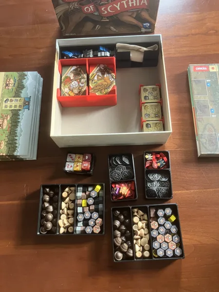 Raiders of Scythia box organizer