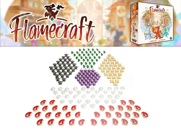 Flamecraft - food tokens, resources