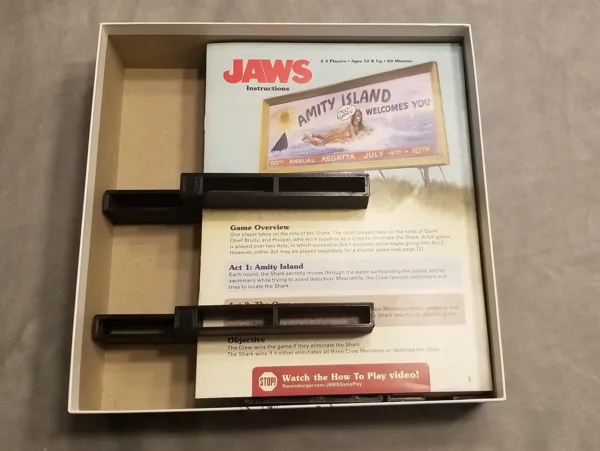 Jaws Board Game Insert