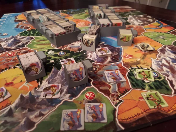 Storage Caddies and Tray for Small World Tokens